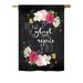 Breeze Decor Let Us Rejoice Inspirational 2-Sided Polyester 40 x 28 in. House Flag in Black | 40 H x 28 W in | Wayfair BD-EX-H-115120-IP-BO-DS02-US