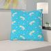 Latitude Run® Avicia Indoor/Outdoor Throw Pillow Polyester/Polyfill blend in Blue | 16 H x 16 W x 3 D in | Wayfair 24B0C52B0F2B4E4F9EE05B20E4CA01BA