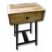 Millwood Pines Gambier 1 Drawer Nightstand Wood/Metal in Black/Brown | 28 H x 18 W x 12 D in | Wayfair C48DD70EEBED4ABA942D61B48F2022E9