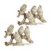 The Holiday Aisle® 2 Piece Isom Birds on Branch Figurine Set Resin in Gray/White | 6.5 H x 5 W x 7 D in | Wayfair 5A92BED096CE4C1AA56C461CA9D6B3BB