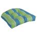 Bay Isle Home™ Outdoor Seat Cushion Polyester in Green | 5 H x 19 W in | Wayfair BC92A80A92044D5B88A8527C0E59BC28