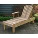 Breakwater Bay Prudhomme Chaise Lounge Wood/Solid Wood in Brown | 35 H x 23 W x 72 D in | Outdoor Furniture | Wayfair