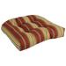 Bay Isle Home™ Outdoor Seat Cushion Polyester in Red/Brown | 5 H x 19 W in | Wayfair 99090D5858834EE3ACEC6B64541333F4