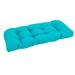 Latitude Run® Indoor/Outdoor Loveseat/Sofa Cushion Polyester in Blue | 7 H x 42 W x 19 D in | Wayfair A598E4B3C9DA4854B72D46874A370CF9