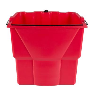 Rubbermaid® WaveBrake® 35 Qt. Blue Mop Bucket with Down Press Wringer and Red Dirty Water Bucket