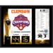 Clemson Tigers College Football Playoff 2018 National Champions 12" x 15" Sublimated Plaque