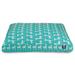 Turquoise Stretch Shredded Memory Foam Rectangle Dog Bed, 44" L x 36" W, Large, Green