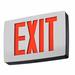 Lithonia Lighting AluminumLED Exit Sign Die-Cast Aluminum in Black/Gray/Red | 8.25 H x 11.75 W x 2 D in | Wayfair LQC W 1 R EL N