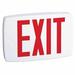 Lithonia Lighting Thermoplastic LED Exit Sign Thermoplastic in Red/White | 7.63 H x 11.75 W x 2 D in | Wayfair LQM S 3 R 120/277 M6