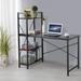 Winston Porter Sapelo Desk Wood in Black | 45.7 H x 47 W x 20.5 D in | Wayfair B1961AB64C3F4CA2995724DC38AD07AA