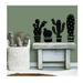 Ebern Designs Geo Cactus Peel & Stick 27 Piece Wall Decal Set Vinyl in Black | 11.5 H x 5 W in | Wayfair 96431E69D57640EC9E311CC7CD81F5A7