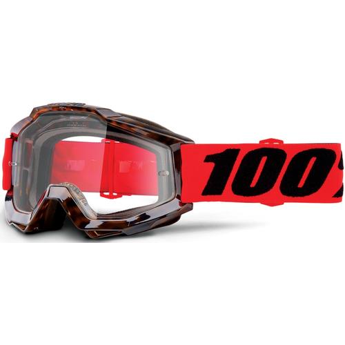 100% Accuri Vendome Motocross Brille, schwarz-rot