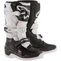 Alpinestars Tech 7S Bottes de motocross pour les jeunes, noir-blanc, taille 37