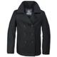 Brandit Pea Coat Veste, noir, taille M