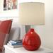 Viv + Rae™ Alverez 21" Table Lamp Ceramic/Linen in Red | 21 H x 12 W x 12 D in | Wayfair 7F6A974E7E074B53B4CC6ED38D078253