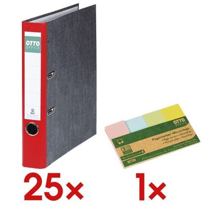 OTTO Office Re 25x Ordner »Future« inkl. Haftstreifen »Recycling« rot, 5x32x28.5 cm Image
