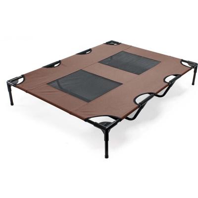 Wiltec - Outdoor Hundebett Hundereisebett Schlafplatz Katzenliege xl 122 x 93 x 20 cm Braun bis 60 Image