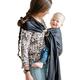 Shabany® Ring Sling - 100% Organic Cotton - Baby Carrier for Newborn and Toddler up to 33Ib (Black)