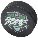 Jordan Binnington St. Louis Blues Autographed 2011 NHL Draft Logo Hockey Puck