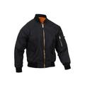 Rothco Lightweight MA-1 Flight Jacket Black XL 6320-Black-XL