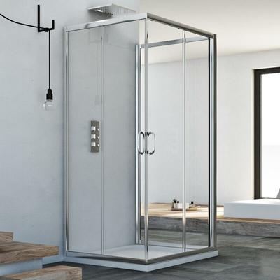 Idralite - Duschkabine 3-seitig Klarglas h 185 mod. Junior Trio 75x70x75 cm Image