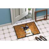 Caroline's Treasures Toy Fox Terrier Wipe Your Paws Non-Slip Indoor Door Mat Synthetics | 18 W x 27 D in | Wayfair SS4882MAT