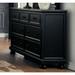 Darby Home Co Bechtold 7 Drawer 65.25" W Solid Wood Dresser Wood in Black | 40 H x 65.25 W x 18 D in | Wayfair 4696954DD13F4BCFAA1841AD236103FC