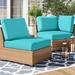 Wade Logan® Babram 17 Piece Indoor/Outdoor Cushion Set Acrylic in Green | 6 H in | Wayfair CA552D28EFD740CFB9FD8E6EF02BC4F1