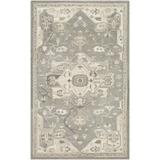 White 24 x 0.393 in Area Rug - Lark Manor™ Burkholder Oriental Handmade Tufted Wool Charcoal/Taupe Area Rug Wool | 24 W x 0.393 D in | Wayfair