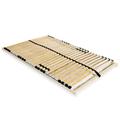 vidaXL Slatted Bed Base with 28 Slats 7 Zones 140x200 cm