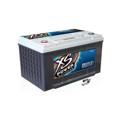 XS Power D6500 AGM Deep Cycle 12 Volt Battery - 3900A 1070CA 75Ah 3000W / 4000W White D6500