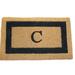 Charlton Home® Stansfield Monogram Fiber Outdoor Door Mat Coir | Rectangle 2' x 3'3" | Wayfair E047E59037FA4B97AC3EF616AFF866E8