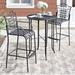 Fleur De Lis Living Nocona 3 Piece Bistro Set Metal in Black | Outdoor Furniture | Wayfair 38025B1EC5524ABDA1B600FFD4807A6C