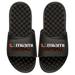 Youth ISlide Black Miami Hurricanes Football Stacked Slide Sandals