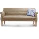 Cavadore 3-Sitzer Sofa Kira mit Federkern / Sitzbank für Küche, Esszimmer / Inkl. Armteilfunktion / 189 x 94 x 81 / Kunstleder beige