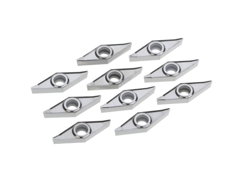 Grizzly Industrial 10 Inserts for Aluminum for T10372 T10447 T10448 T10449 and T10450 T10451