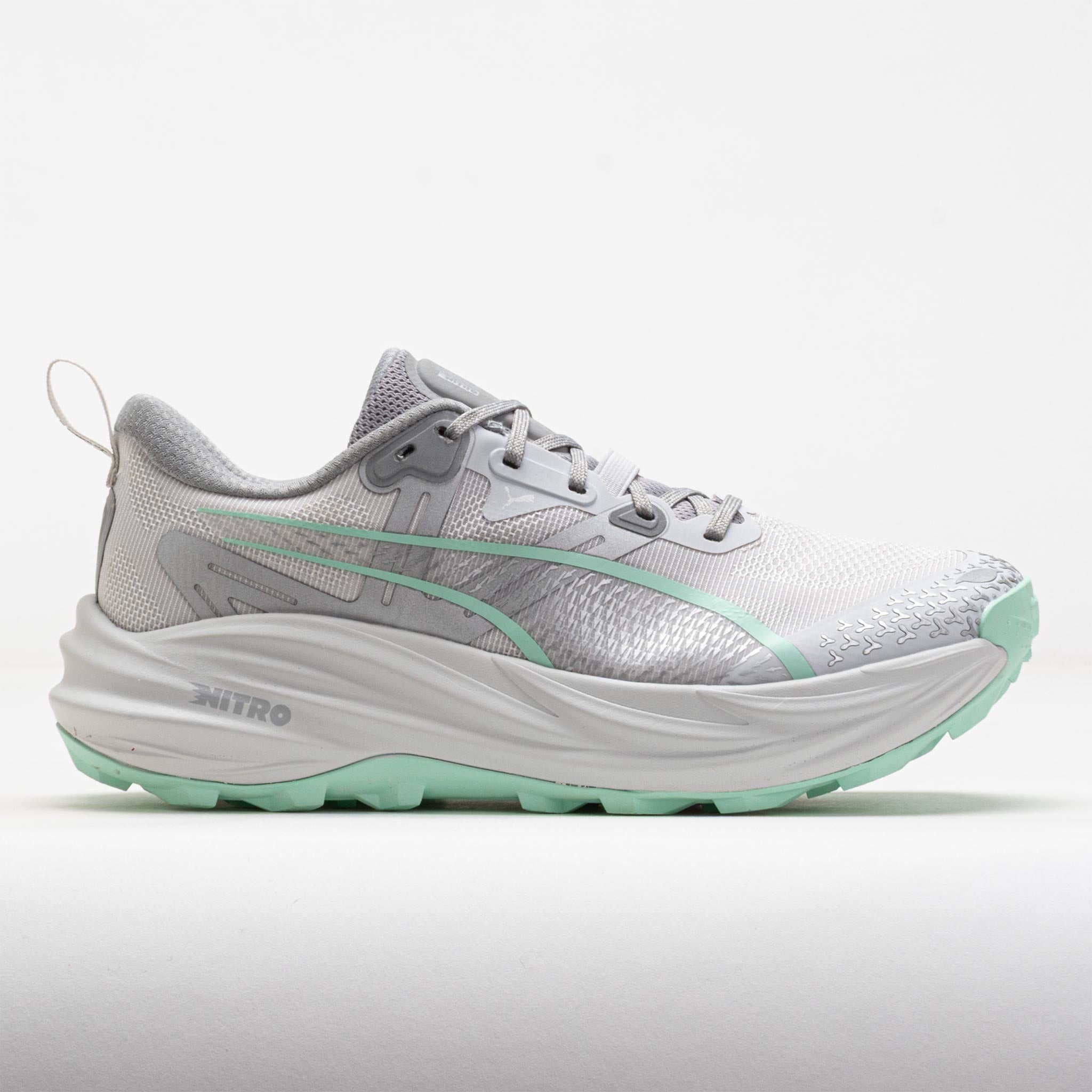 Puma Voyage NITRO 4 Women's Trail Running Shoes Feather Gray/Mint Melt