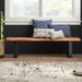 Union Rustic Chanute Wood Bench Wood in Black/Brown | 18 H x 69 W x 16 D in | Wayfair C8CB4E4E55BC40D29A9FEAAC5AB915A0