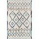 White 24 x 0.8 in Indoor Area Rug - Dakota Fields Valora Oriental Ivory Area Rug Polyester | 24 W x 0.8 D in | Wayfair