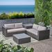 Brayden Studio® Paloalto Patio 6 Piece Sectional Seating Group w/ Cushions Wood in Brown/Gray | Wayfair A3D60A78B3924CEE8FB82AA910019F0A