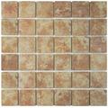 Merola Tile Colorado 2" x 2" Porcelain Mosaic Wall & Floor Tile Porcelain in Brown | 2 H x 2 W x 0.19 D in | Wayfair FKORCM62