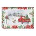 The Holiday Aisle® 'Farmhouse Holidays II' Drawing Print on Wrapped Canvas in Gray/Pink | 12 H x 19 W x 2 D in | Wayfair