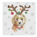 The Holiday Aisle® 'Holiday Paws VI' Drawing Print on Wrapped Canvas in Green/Red | 14 H x 14 W x 2 D in | Wayfair 7B5BBA1D784847D9A95B02CDCF46E93F