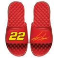 Men's ISlide Red Joey Logano NASCAR Driver Split Slide Sandals