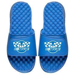 Men's ISlide Royal NASCAR Vintage White Logo Slide Sandals