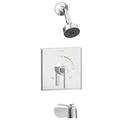 Symmons Duro Tub & Shower Faucet Trim Kit w/ Single Handle, Single Spray 1.5 GPM (Valve Not Included), Metal in Gray | 7.5 H x 7.5 W in | Wayfair