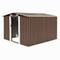 vidaXL Garden Shed 257x298x178 cm Metal Brown