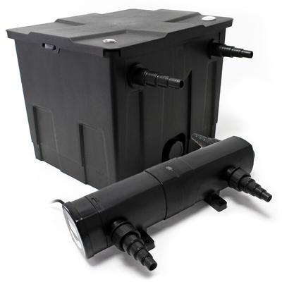 Wiltec - Komplettset: CBF-350 Teichfilter bis 12000 l Teichfilteranlage als Durchlauffilter, Image