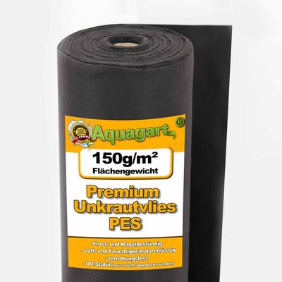 15m² Unkrautvlies Gartenvlies Mulchvlies Bodengewebe 150g 1m breit pes