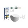 Pack Wc suspendu Geberit Daily'o 2 Plaque de commande Geberit Sigma01 blanc